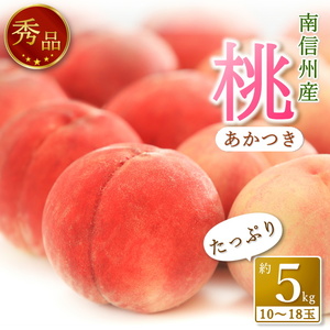 [南信州産]あかつき約5kg(秀品)光センサー選別品[2027年7月中旬より発送]
