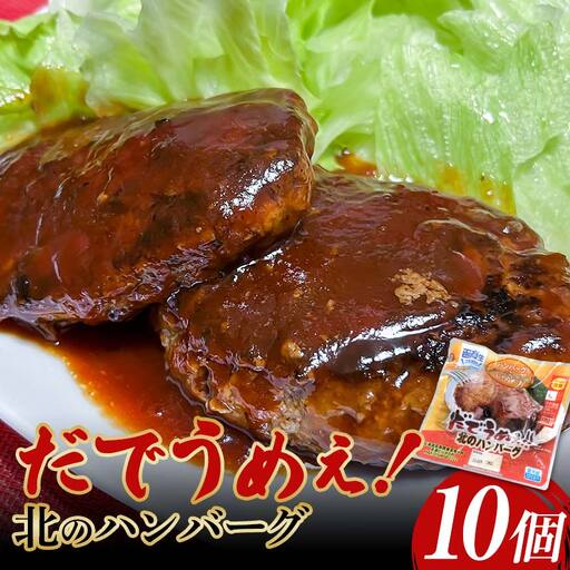 だでうめぇ 北のハンバーグ 冷蔵 湯煎可 レンジ可 簡単調理 惣菜 そうざい 加工品 大容量 北海道 F6S-625