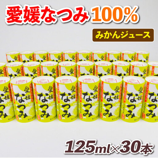 みかんジュース なつみ 125ml×30本 愛工房 H020-034010 みかんジュース