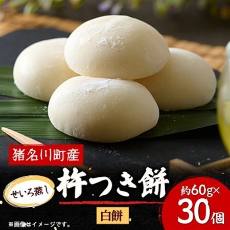 ふっくらもっちもち杵つき餅(白餅)　約60g×30個【配送不可地域：離島】【1497775】