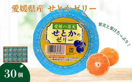 みかん 愛媛 せとかのゼリー 30個 大容量 果肉たっぷり 美味しい おいしい 人気 数量限定 柑橘 お菓子 デザート フルーツ ギフト プレゼント おすすめ 伊予市|C59
