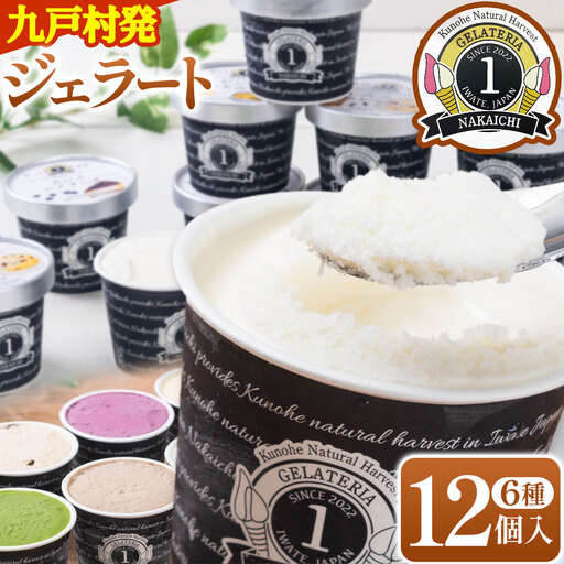 ジェラート 6種 詰め合わせ 計12個 GELATERIA NAKAICHI