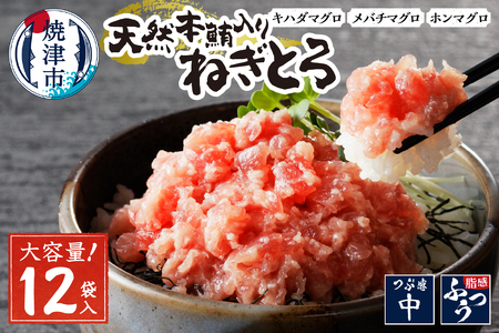 天然本鮪入りねぎとろ【80g×12パック】 (a12-200)