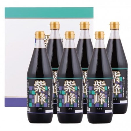 柴沼醤油　紫峰しょうゆ1L×6本セット_調味料 醤油  しょうゆ_【配送不可地域：離島・沖縄県】【1368674】