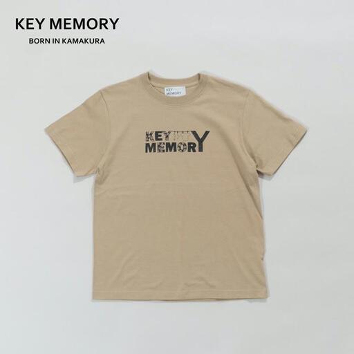 《3》【KEYMEMORY 鎌倉】フラワーロゴTシャツ BEIGE