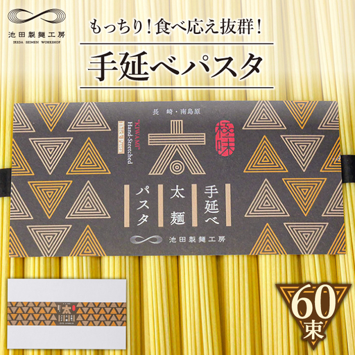 手延べ太麺パスタ 3kg (50g×60束) [SDA074] パスタ