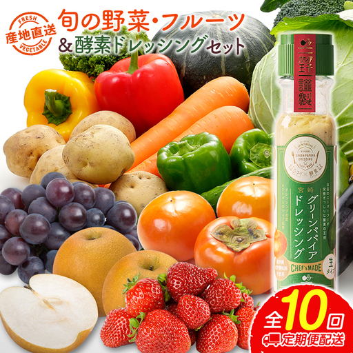 [10回] 野菜・フルーツ定期便 野菜セット