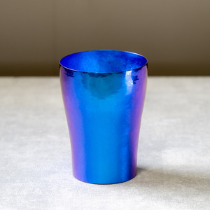 チタン二重タンブラー 玲 和み (群青) 250ml