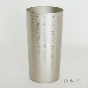 チタン二重タンブラー 白樺 大 (シルバー) 350ml