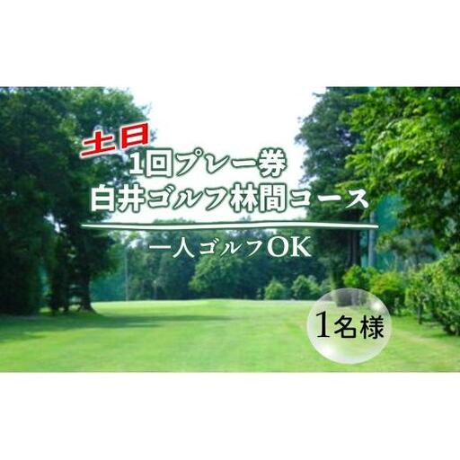 ゴルフ場利用券 白井ゴルフ林間ショートコース 土日1回プレー券 1名様分 白井市 ゴルフ場 お一人様でも回れるゴルフ場 おすすめ 体験 千葉 初心者歓迎 ショートコース 体験チケット