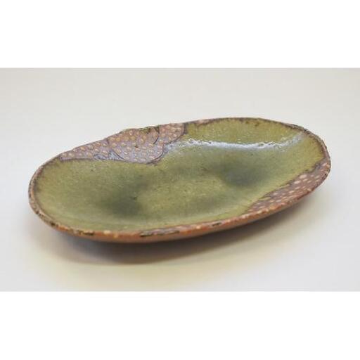 釉彩オーバル皿 和食器 お皿 長皿 陶芸品《受注制作》皿 中皿 楕円皿 長皿 パスタ皿 カレー皿 食器 手作り おすすめ おしゃれ モダン 陶芸 陶器 陶芸作家