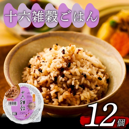 [十六雑穀ごはん]国産100% パックご飯 160g×12個 レンジで簡単 幸南食糧 雑穀米