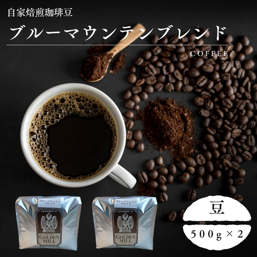 コーヒー ブルーマウンテンブレンド 500g×2 豆[gdml0009]