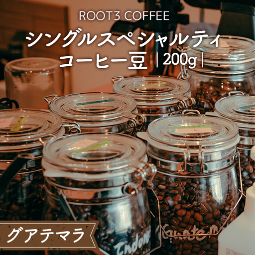 シングルスペシャルティコーヒー豆　200g　グアテマラ ／ 珈琲 コーヒー スペシャルティ 豆 中煎り ウォッシュド ROOT3 COFFEE アンティグア レタナ農園 イエローブルボン バランスの取れた酸味 芳醇な香り 大阪府 No.133