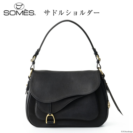 SOMES バッグ レディース イルザ IL-41 サドルショルダー（ブラック）