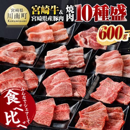 牛肉 豚肉 ※令和8年8月発送※ 宮崎牛&宮崎県産豚肉焼肉10種 国産 牛肉 豚肉