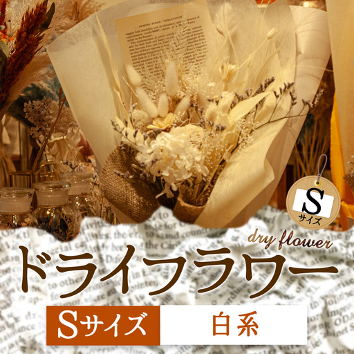 好きな色で選べる!阿蘇のドライフラワー(Sサイズ:白系)