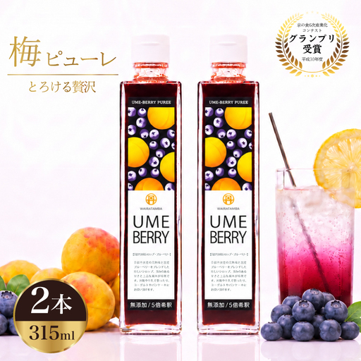 梅ベリーピューレ UMEBERRY 2本 ピューレ 