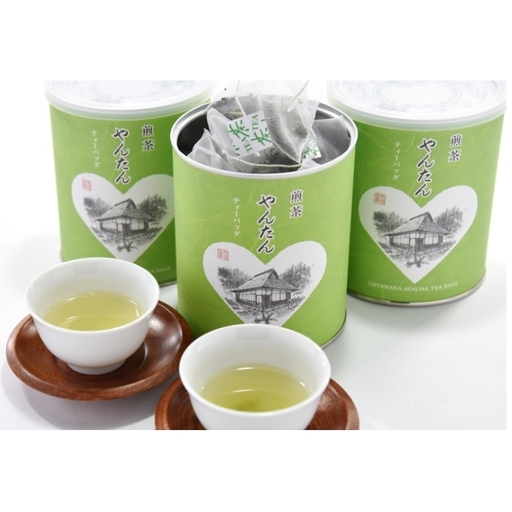 煎茶ティーバッグ「やんたん」25P×3缶〈煎茶 緑茶 お茶 ティーバッグ〉 