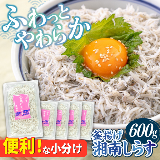 釜揚げ 湘南しらす 600g 小分け 120g×5パックしらす [AKEZ001] 