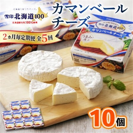 【2ヵ月毎定期便】雪印北海道 カマンベールチーズ 1箱(90g×10個入り)全5回_卵・乳製品 チーズ    定期便 定期便  _【配送不可地域：離島】【4014035】