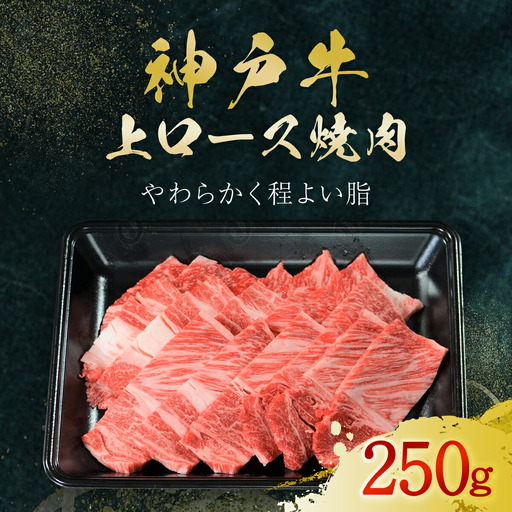 神戸牛上ロース焼肉 250g (AG040) 兵庫県 朝来市 AS36BB54 神戸牛 神戸ビーフ 神戸肉 黒毛和牛 国産和牛 ブランド和牛 牛肉 牛 肉 お肉 おにく 上ロース ロース ロース 焼肉用 焼き肉 BBQ バーベキュー 牛 