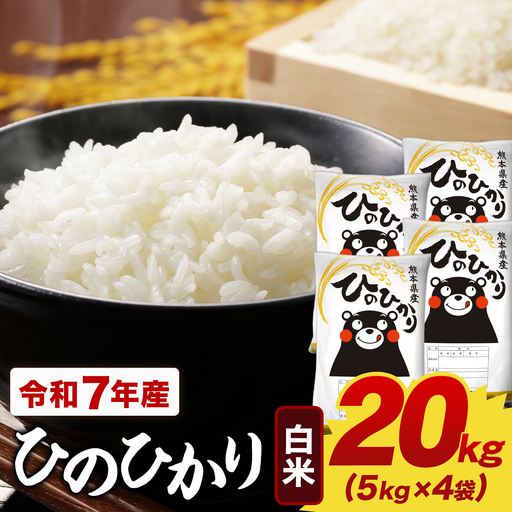 米 令和7年産 白米 ひのひかり 20kg(5kg×4袋) 米《1-5日以内に出荷予定(土日祝を除く)》