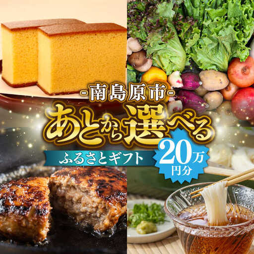 [あとから選べる]南島原市 ふるさとギフト 20万円分 / 寄付 あとから寄附 ギフト セレクト チョイス 選べる 長崎県 駆け込み寄附 後 後 セレクト 先に寄付 20万円 200000円 