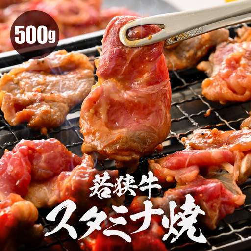 焼くだけ簡単調理！ 若狭牛スタミナ焼き (味付き) 500g (250g×2袋) 小分け 牛肉 [A-2249]