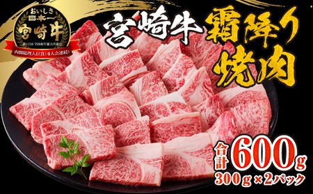 牛肉 焼肉 牛肉[宮崎牛 霜降り 600g]