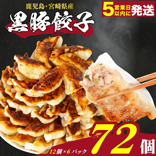 [訳あり] 黒豚餃子 72個 餃子 IB