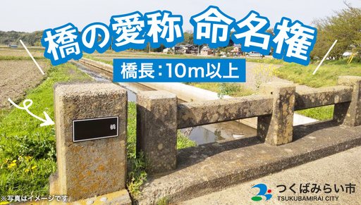 つくばみらい市 橋の愛称 命名権 （橋長10m以上）