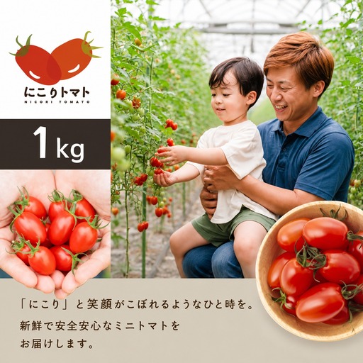 ミニトマト（にこりトマト）1kg｜みずもと農園