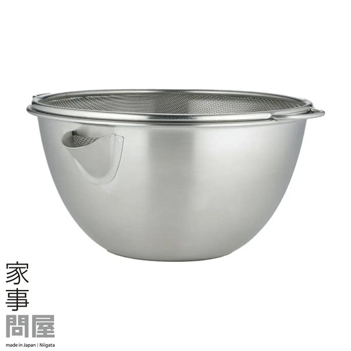[家事問屋] 横口ボウル ザルセット 26 キッチン用品 燕三条製 下村企販 新生活 ボウル