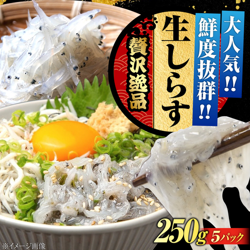 冷凍生しらす50gX5個 しらす[XCN002]