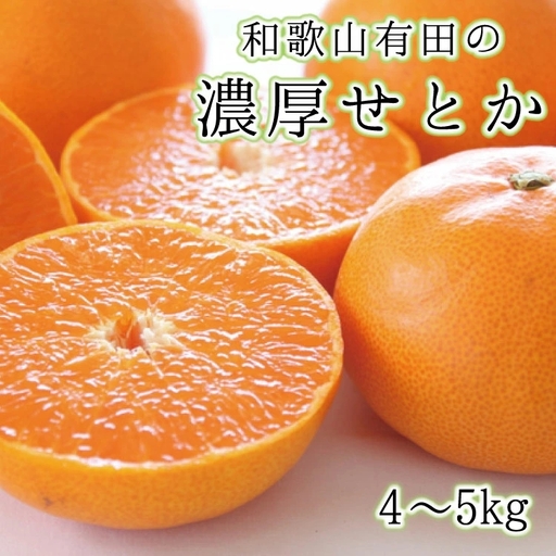 【赤秀】 和歌山 有田の濃厚 せとか 4～5kg / くだもの フルーツ 果実 果物 有田 みかん 晩柑 和歌山 ※2027年2月中旬～3月中旬に順次発送【ard014-noko-p-4-5】