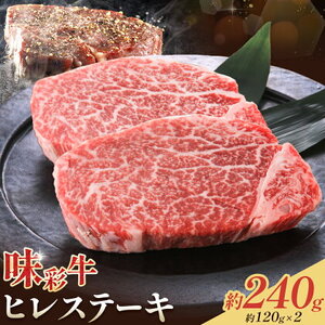 味彩牛 ヒレ ステーキ 約120g×2枚 計240g 菊池地域農業協同組合(JA菊池まんまキッチン)[90日以内に出荷予定(土日祝除く)]熊本県 菊池市 牛肉 お肉 熊本県産 九州産 国産 冷凍 送料無料