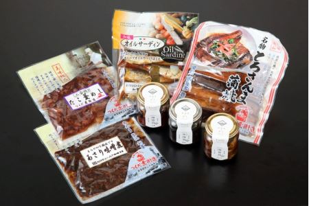 味の詰め合せ・ツメタガイの瓶詰セット(つくだ煮・佃煮詰め合わせ)◇