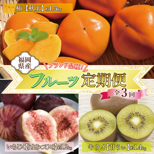 【全3回定期便】福岡県産フルーツ定期便
