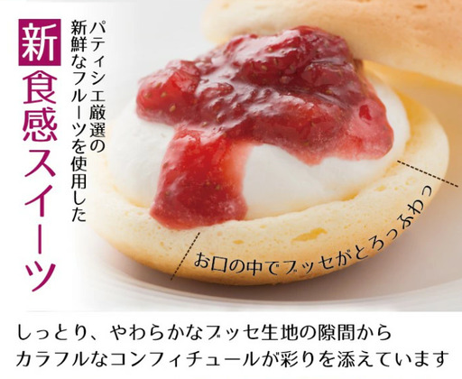 ふわとろカスタード10個入り（5種×各2個）【甘さ控えめ 洋菓子 ブッセ スイーツ 福井県産 フルーツ チーズ風味 高井屋】[A-019002]