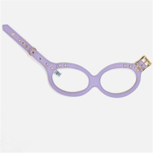 メガネハーネス【Mサイズ】ライラック ゴールド金具(本革製) kazama premium【1482988】