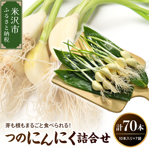 つのにんにく 10本 × 7袋 計70本 発芽にんにく 