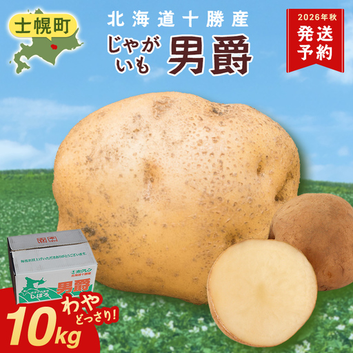 [10月より順次発送予定]北海道 じゃがいも 男爵 10kg 北海道産 十勝産 男爵芋 男爵イモ 男爵薯 ジャガイモ 芋 いも ポテト お取り寄せ まとめ買い 送料無料 十勝 士幌町[V03]