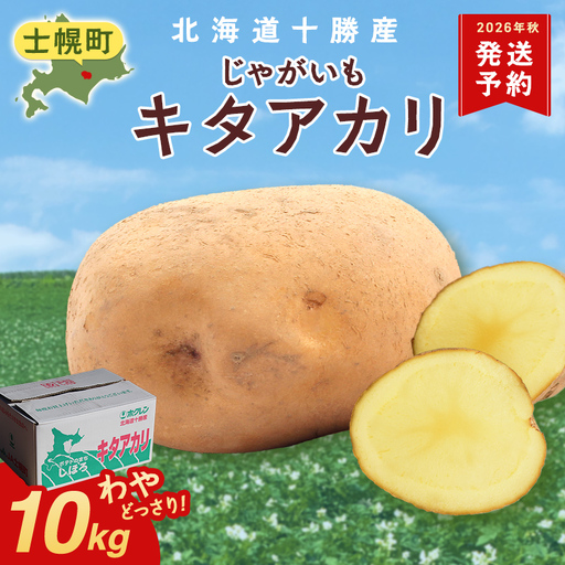 [10月より順次発送予定]北海道 じゃがいも キタアカリ 10kg 北海道産 十勝産 きたあかり 北あかり ジャガイモ 芋 いも ポテト お取り寄せ まとめ買い 送料無料 十勝 士幌町[V04]