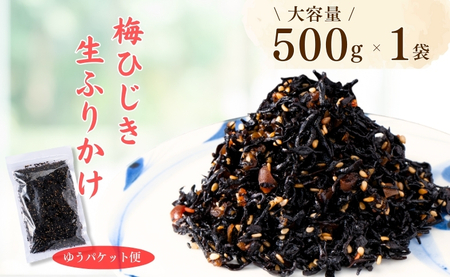 梅ひじき 500g 大容量 ソフトタイプ 生ふりかけ ふりかけ 梅 おにぎり ご飯のお供 ひじきご飯 サラダ 炊き込み オカベ 愛媛 伊予市|A44