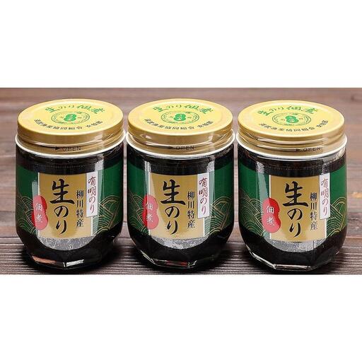 福岡有明のり 柳川特産 生のり佃煮 3本入