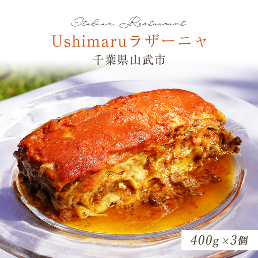 Ushimaruラザーニャ 約400g×3個 SMBM003