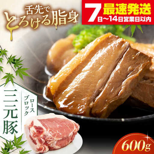 平田牧場 ロース ブロック 600g 角煮 豚肉 加工品  [AJAP070]
