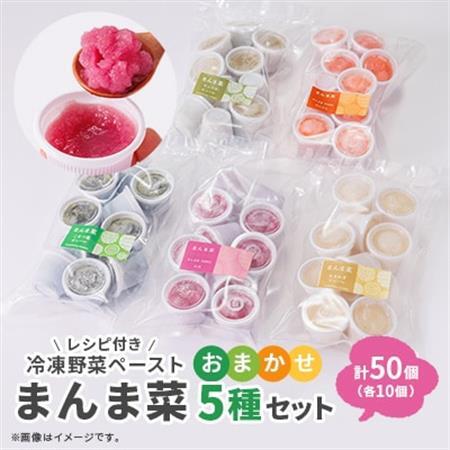まんま菜　冷凍野菜ペーストおまかせ5種セット【配送不可地域：離島】【1522916】