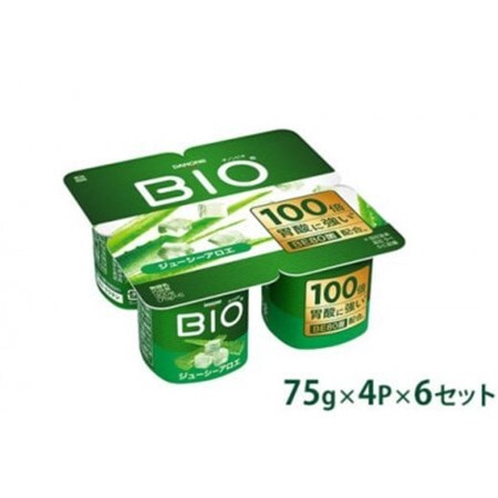 ダノンビオ ヨーグルト ジューシーアロエ 75g×4P×6セット_卵・乳製品 ヨーグルト  _【配送不可地域：離島・沖縄県】【1518313】